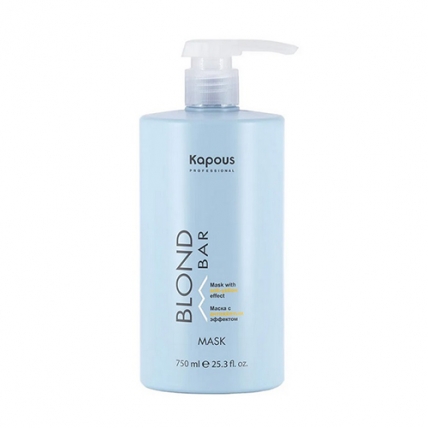 Kapous Professional Blond Bar - Маска с антижелтым эффектом, 750мл
