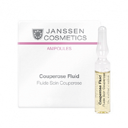 Janssen Cosmetics Couperose Fluid - Концентрат сосудоукрепляющий для кожи с куперозом, 5*2мл