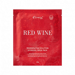 Esthetic House Red Wine - Гидрогелевая маска д/лица красное вино, 1шт