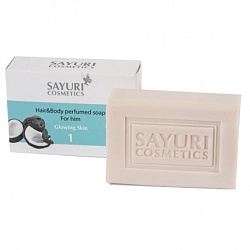 Sayuri Cosmetics Hair & Body Perfumed Soap - Парфюмированное мыло для очищения тела и волос Для него