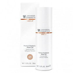 Janssen Cosmetics Perfect Radiance Make-up - Стойкий тональный крем с UV-защитой SPF-15 для всех типов кожи (порцелан), 30мл