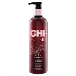 CHI Rose Hip Oil Color - Шампунь для волос с маслом дикой розы, 340мл