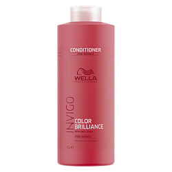 Wella Professionals Invigo Brilliance - Бальзам-уход для защиты цвета окрашенных нормальных и тонких волос, 1000мл