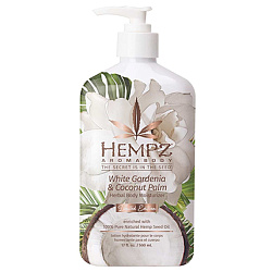 Hempz White Gardenia & Coconut Palm Herbal Body Moisturizer - Молочко для тела увлажняющее Белая Гардения и Кокос 500мл