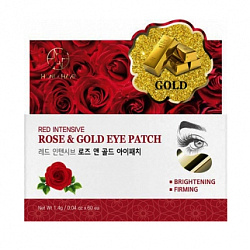 Hani Hani Red Intensive - Гидрогелевые патчи с экстрактом розы и коллоидным золотом, 60шт