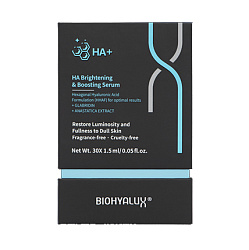 Biohyalux Brightening Serum - Осветляющая и стимулирующая сыворотка гиалуроновой кислоты для потускневшей кожи, 30*1,5мл 