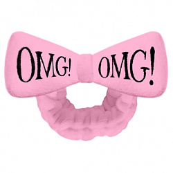 Double dare OMG! - Бант-повязка для фиксации волос нежно-розовая