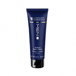 Janssen Cosmetics Man Purifying Wash & Shave - Нежный крем для умывания и бритья, 75мл