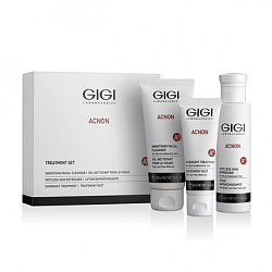 GIGI Acnon Set - Набор для проблемной кожи (27100 Мыло, 27106 крем ночной, 27102 эссенция)