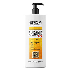 Epica Argania Rise Organic - Шампунь для придания блеска, 1000мл