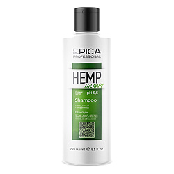 Epica Hemp therapy Organic - Шампунь для роста волос с маслом семян конопли, 250мл