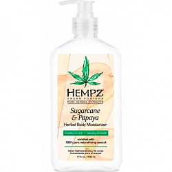 Hempz Sugarcane & Papaya Herbal Body Moisturizer  - Молочко для тела Сахарный тростник и Папайя, 500мл
