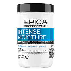 Epica Intense Moisture - Маска для увлажнения и питания сухих волос, 1000мл