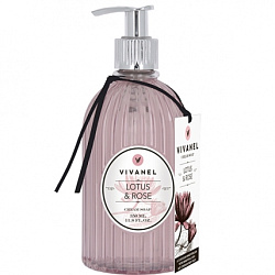 Vivanel Cream Soap - Крем-мыло Лотос и роза, 350мл