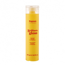 Kapous Professional Brilliants Gloss - Бальзам-блеск для волос с пантенолом, 250мл
