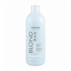 Kapous Professional Blond Bar - Шампунь с антижелтым эффектом, 500мл