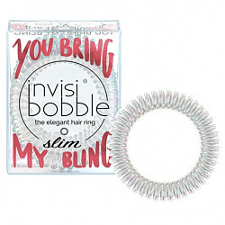 Invisibobble Slim You Bring my Bling - Резинка-браслет для волос, перламутровый, 3шт