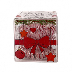 Invisibobble Original Christmas Glitter - Резинка-браслет для волос, прозрачный-красный, 3шт