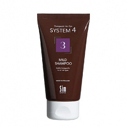 Sim Sensitive System 4 Терапевтический шампунь №3 для ежедневного применения чувствительной кожи головы, 75мл