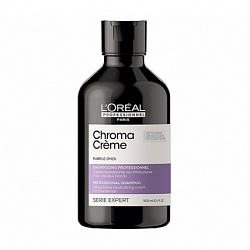 L'Oreal Professionnel Chroma Creme Purple Dyes - Шампунь-крем для волос нейтрализующий для блондинок, 300мл