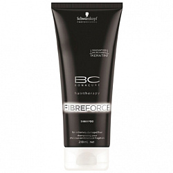 Schwarzkopf Professional Bonacure Fibre Force Shampoo - Шампунь усиливающий, 200мл