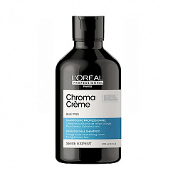 L'Oreal Professionnel Chroma Creme Blue Dyes - Шампунь-крем для волос нейтрализующий, 300мл 