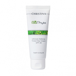 Christina Bio Phyto Ultimate Defense Tinted Day Cream - Крем дневной Абсолютная защита SPF20 с тоном, 75мл