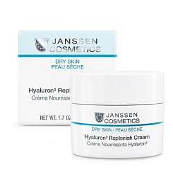 Janssen Cosmetics Dry Skin Hyaluron3 Replenish Cream - Крем регенерирующий с гиалуроновой кислотой, 50мл