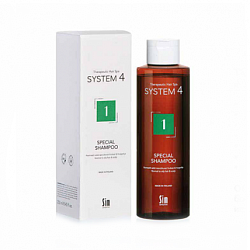 Sim Sensitive System 4 - Терапевтический шампунь №1 для нормальной и жирной кожи головы, 250мл