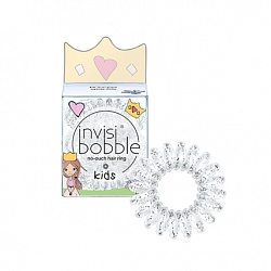 Invisibobble KIDS Princess Sparkle - Резинка-браслет для волос, прозрачная с блестками, 3шт