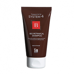 Sim Sensitive System 4 - Биоботанический шампунь против выпадения и для стимуляции волос, 75мл