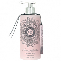 Vivian Gray Aroma Selection Cream Soap - Крем-мыло Лотос и роза, 400мл