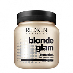 Redken Blonde Glam Pure Lightening Cream Power Lift - Осветляющая паста для волос с аммиаком, осветление 1-5 уровня тона, 500гр