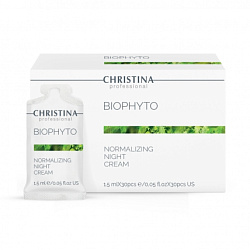 Christina Bio Phyto Normalizing Night Cream sachets Kit – Нормализующий ночной крем в саше, 30*1,5мл