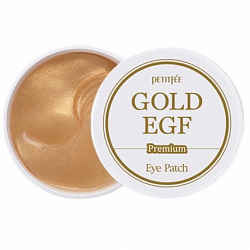 Petitfee Hydro Gel Eye Patch Premium Gold and EGF - Гидрогелевые патчи для глаз EGF и золото, 60шт
