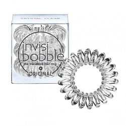Invisibobble ORIGINAL Crystal Clear - Резинка-браслет для волос, прозрачная, 3шт
