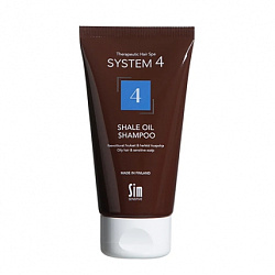 Sim Sensitive System 4 - Терапевтический шампунь №4 для очень жирной и чувствительной кожи головы, 75мл